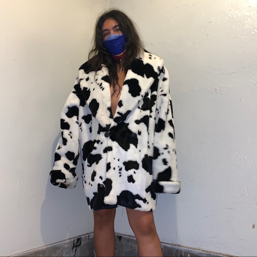 Giant Faux Fur Cow Coat